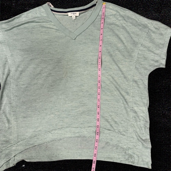 Umgee Mint Green V-Neck Shirt - Picture 4 of 6